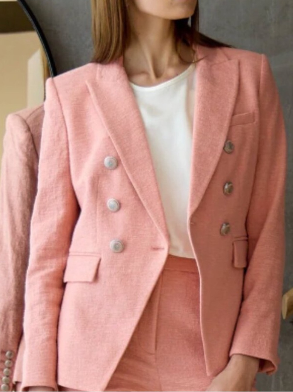 Veronica Beard Miller Dickey Jacket in Rosebloom - Picture 8 of 9